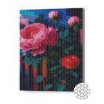 Tablou pe numere Art Gallery XQB80231 Mozaic cu diamante 30x40cm Flori de noapte