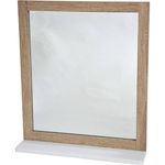 Декор Tendance 52011 Настенное зеркало 48X53,5X10 см с полкой Tendance Stockholm, МДФ