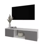 Comodă TV Smartex (16596) Т11 120 TV-Навесная Alb+Grafit