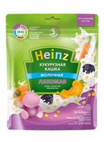 Heinz Лакомая каша кукурузная молочная тыква, чернослив, морковочка, 5+мес. 170 г