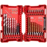 Set de tubulare, bite, duze Milwaukee 4932479853 Set burghiuri si biti 39buc