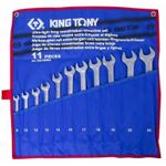 Ключ гаечный King Tony 12A1MRN ключи комбинированные облегченные удлинённые 8-24мм. 11 пр. (Tetron)