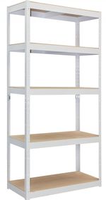 Cтеллаж складской УХЛ-МАШ СТ-4/1МФ-6уп Стеллаж модульный МДФ 8мм (1820х900х400мм) (5 полок)