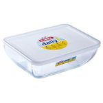 Formă de copt Pyrex Daily tava + capac 3.5L (Cadou Hansa)