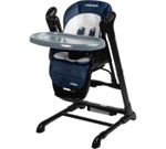 Scaun de masă Caretero 7652 Стульчик+Качели Indigo Чёрно-Синие