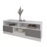 Comodă TV Smartex (16317) Т6 100cm TV Alb+Grafit