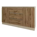 Comodă Smartex (16193) Т4 100cm Ivory+Stejar Inchis