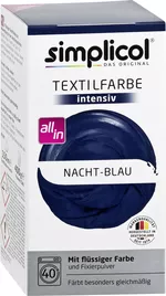 SIMPLICOL Intensiv-Nacht Blau Vopsea pentru haine si textile in masina de spalat, noapte Albastră