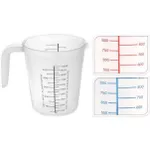 Чаша мерная Excellent Houseware 47035 Емкость мерная с делениями 1l 14cm, пластик
