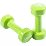Ganteră LiveUp 41403 Colored Studio Dumbbell 1.5kg, LP8076/1.5/GN