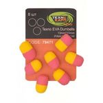 Texno EVA Dumbells 13mm*10mm pink/yellow уп/8шт