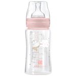 Поильник Kikka Boo 31302020121 din sticla Hippo Dreams Pink, 240 ml