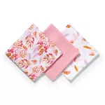 Pelincute din bambus Babyono Pink (70x70 cm) 3 buc