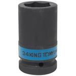 Набор головок, бит, насадок King Tony 843534M головка торцевая ударная глубокая 1