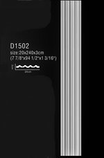 D1502 ( 20 x 3 x 240 cm.)