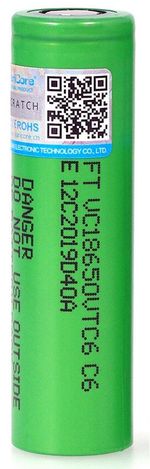 Аккумулятор VariCore VTC6 3,7 V 3000mAh 18650 30A