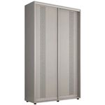 Шкаф Mobildor-Lux Compact uși glisante PAL cu ornament grecesc (170x45x220H cm) Grey