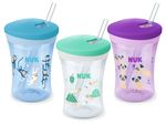 Поильник NUK Action Cup с трубочкой (12+ мес) 230 мл