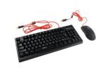 Gaming Keyboard & Mouse Qumo Pandemonium, Compact, Fn key, RGB, AntiGhosting, Black, USB