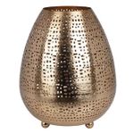 Lumânare Promstore 52521 Sfesnic metalic Oval 17x23cm, auriu