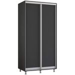 Dulap Mobildor-Lux Aron cu uși glisante (100x60x230H cm) Anthracite