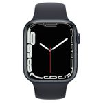 Apple Watch Series 7 GPS, 41mm Midnight Aluminium Case with Midnight Sport Band, MKMX3