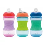 Cană cu pai Nuby NV04032 Поильник Mini Easy Grip Cup with Sleeve 180ml (4m+)