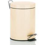 Coș de gunoi Kela 20900/11 metal, beige, 3L Monaco