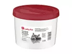 Container pentru hrana Lucky Pet 1.2l, pisici, bordo