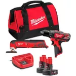 Set de scule electrice Milwaukee 4933441250 M12BPP2D-402B