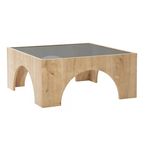 Măsuţă cafea Trendy Seine, Gri inchis, Stejar