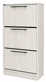 Raft pentru încălțăminte Mashtab 12442 Soria cu 3 sertare (640x290x1250) Stejar Alb