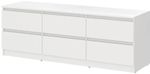Comodă TV MebelStar NEO 6S 150x43x53 White (MBS-1278)