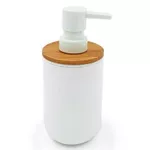 Дозатор для мыла Tendance 47161 белый пластик/бамбук