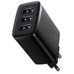 Încărcător cu fir Baseus CCXJ020101 Wall Charger 3*USB-A, Compact Series, Black
