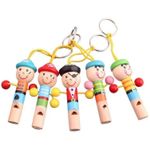 Спортивное оборудование miscellaneous 6155 Breloc-fluier din lemn clovn 727080