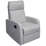 Fotoliu Deco Fotoliu cu Recliner Santos Light Grey