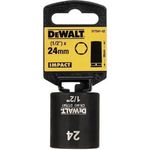 Set de tubulare, bite, duze DeWalt DT7541 Cap hexagonal impact DT7541 (Scurte) 24mm 1/2