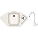 Мойка кухонная со смесителем Dr.Gans Gabi + SanDonna F 7073 alb