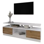 Comodă TV Smartex (16513) Т9 140cm TV Alb+Stejar inchis