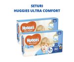 Набор Подгузники Huggies Ultra Comfort Mega 4+, для мальчиков (10-16 кг), 60 шт