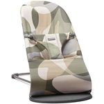 Детское кресло-качалка BabyBjorn 006039A Bliss Khaki/Green, Bumbac