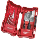 Набор головок, бит, насадок Milwaukee 48899350 set burghie 2 x burghie în trepte (4-12 mm), 8 x burghie metal Thunderweb (2-6 mm)