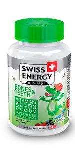 BONES & TEETH Витамин К2 + Витамин D3 + Кальций Жевательные пастилки