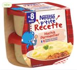Nestle пюре картофельное пюре-говяжий фарш, 2х200гр, (8+)