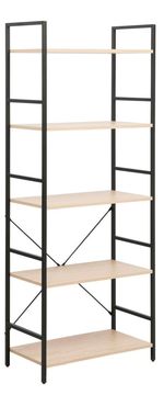 Офисный стеллаж Deco Columbus 5 nivele 63x30x158H Oak/Black