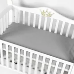 Lenjerie de pat pentru copii PernaMea Cearsaf pe elastic 120x60cm Gri (PM.101357/1)