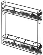 Фурнитура для мебели Starax S-2421-A бутылочница 150мм антр пз ч/в R