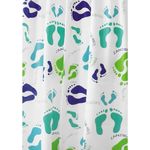 Perdea de duș Bisk 06892 PEVA FUN FEET MULTI albastru 180x200