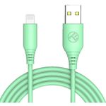 Кабель для моб. устройства Tellur TLL155398 Cable USB - Lightning, 3A, 1m, green